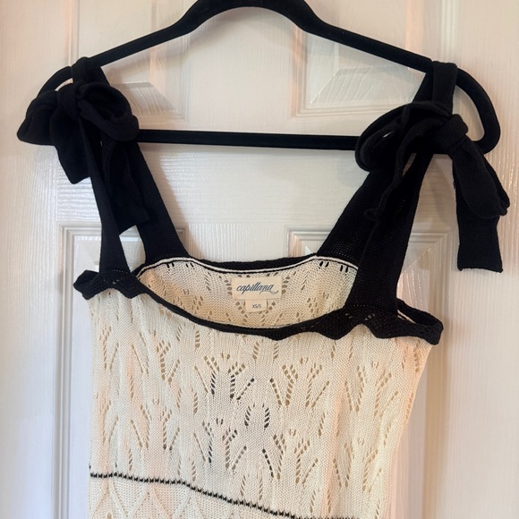 CAPITTANA Valeria knit Black and White Dress XS/ Small - Picture 5 of 7